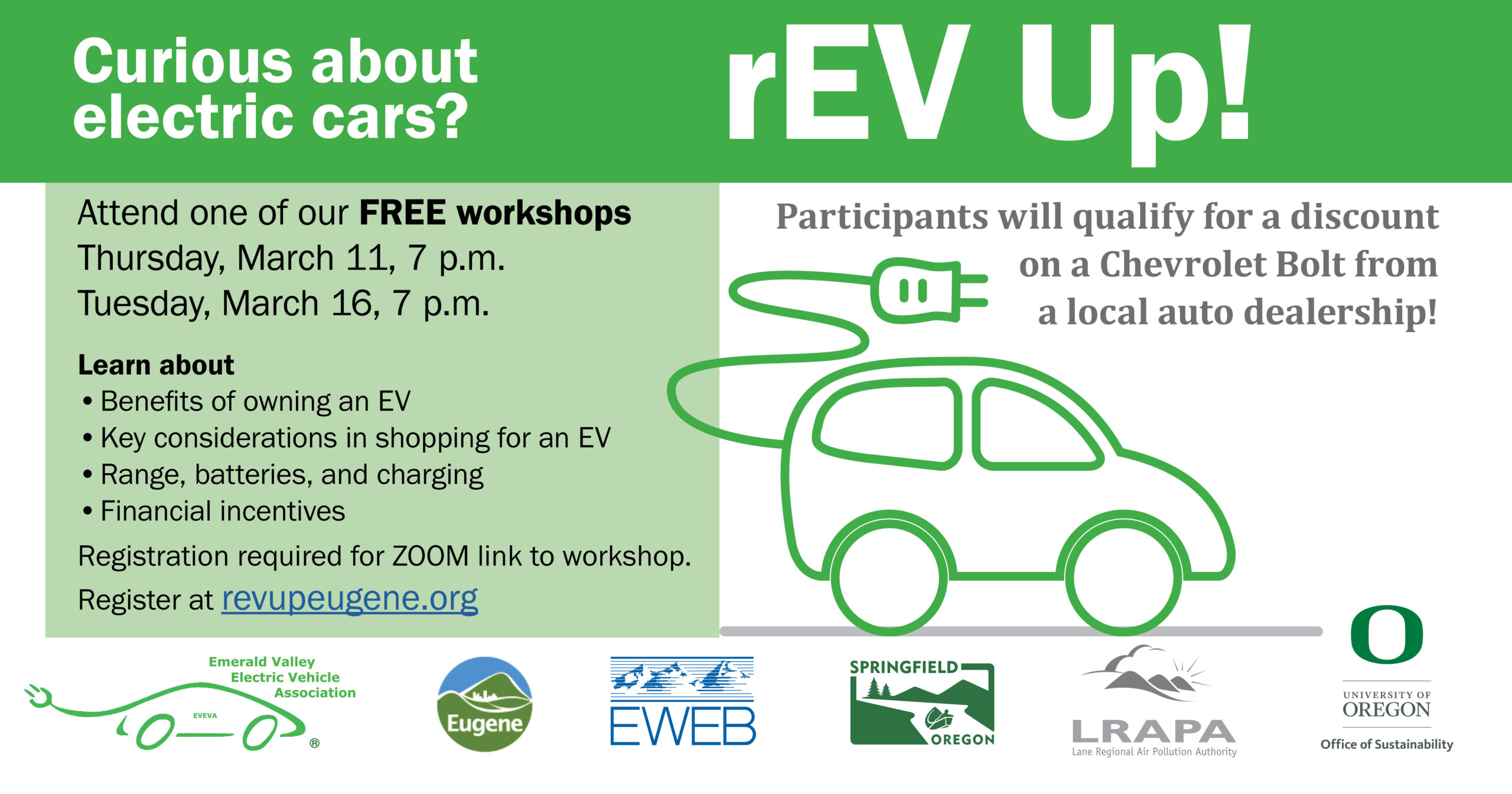 Flyer for Free Electric Vehicle Workshop